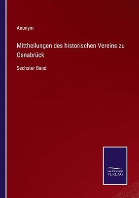 Mittheilungen des historischen Vereins zu Osnabrück