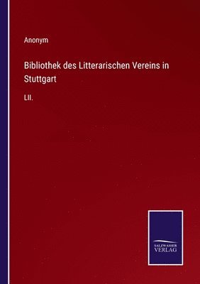 bokomslag Bibliothek des Litterarischen Vereins in Stuttgart