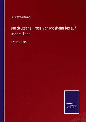 bokomslag deutsche Prosa von Mosheim bis auf unsere Tage
