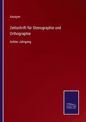 bokomslag Zeitschrift für Stenographie und Orthographie