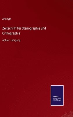 bokomslag Zeitschrift fr Stenographie und Orthographie