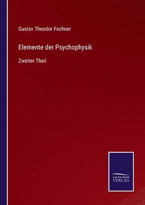 bokomslag Elemente der Psychophysik