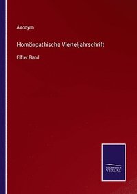 bokomslag Homopathische Vierteljahrschrift