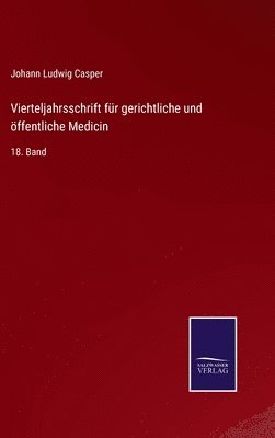 bokomslag Vierteljahrsschrift fr gerichtliche und ffentliche Medicin