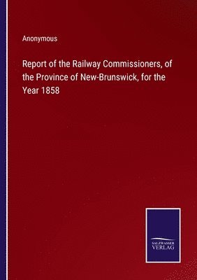 Report of the Railway Commissioners, of the Province of New-Brunswick, for the Year 1858 1