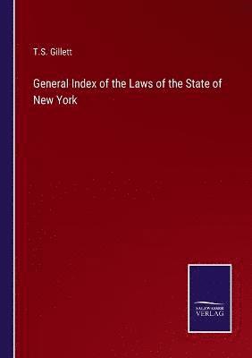 bokomslag General Index of the Laws of the State of New York