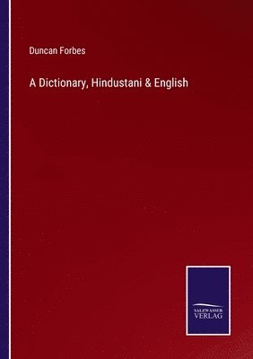 Dictionary, Hindustani & English