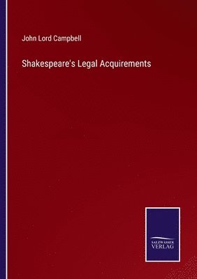 bokomslag Shakespeare's Legal Acquirements