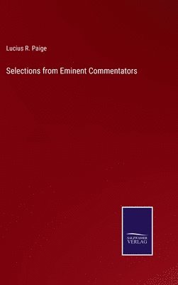 Selections from Eminent Commentators 1