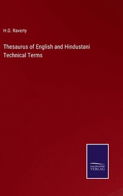 bokomslag Thesaurus of English and Hindustani Technical Terms