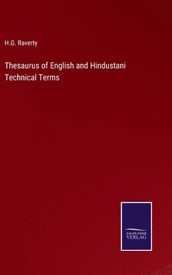 Thesaurus of English and Hindustani Technical Terms 1
