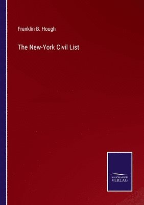 Franklin B Hough, Franklin B. Hough - New-York Civil List, Häftad