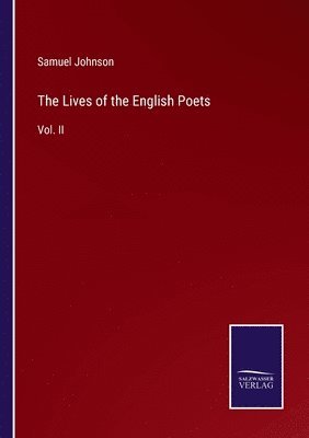 bokomslag Lives of the English Poets