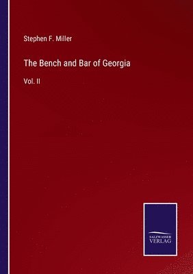 The Bench and Bar of Georgia 1