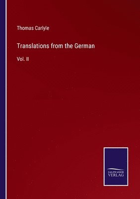 bokomslag Translations from the German