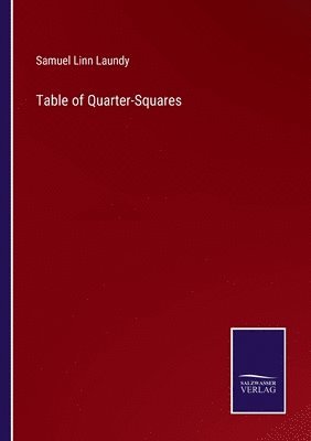 Table of Quarter-Squares 1