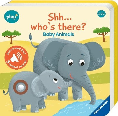 Ravensburger Play+ Infant & Toddler - Shhh…Who's there? Baby Animals My First Seek and Find Sound Book