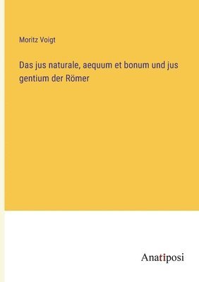 bokomslag Das jus naturale, aequum et bonum und jus gentium der Roemer