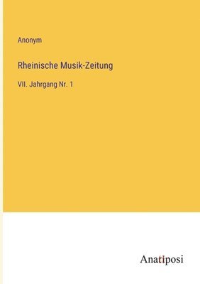 bokomslag Rheinische Musik-Zeitung