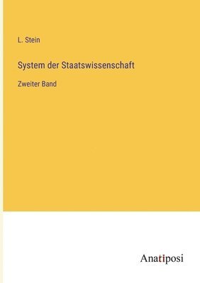 bokomslag System der Staatswissenschaft