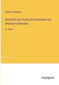 bokomslag Zeitschrift des Vereins fur Geschichte und Alterthum Schlesiens