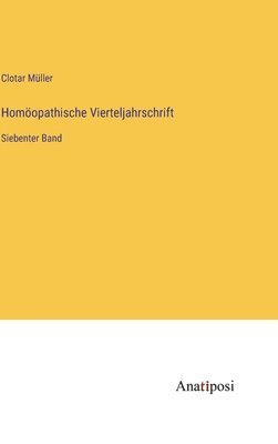 bokomslag Homopathische Vierteljahrschrift