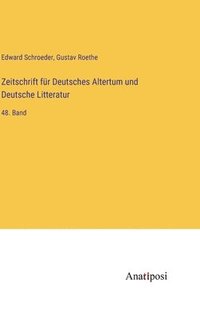 bokomslag Zeitschrift fr Deutsches Altertum und Deutsche Litteratur