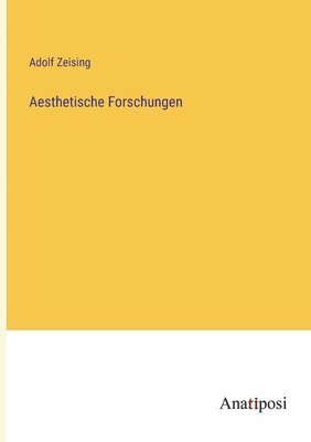 bokomslag Aesthetische Forschungen