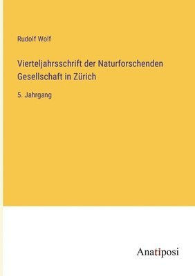 bokomslag Vierteljahrsschrift der Naturforschenden Gesellschaft in Zrich