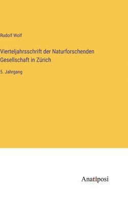 bokomslag Vierteljahrsschrift der Naturforschenden Gesellschaft in Zürich