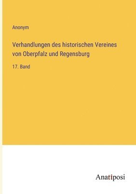 Verhandlungen des historischen Vereines von Oberpfalz und Regensburg 1