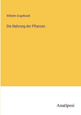 bokomslag Nahrung der Pflanzen
