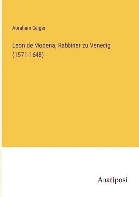 bokomslag Leon de Modena, Rabbiner zu Venedig (1571-1648)