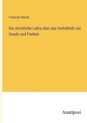 bokomslag Die christliche Lehre ber das Verhltni von Gnade und Freiheit