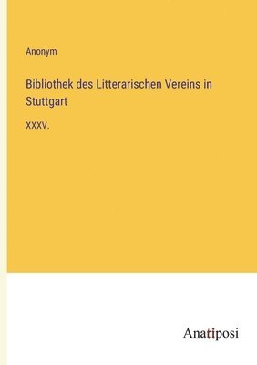 bokomslag Bibliothek des Litterarischen Vereins in Stuttgart