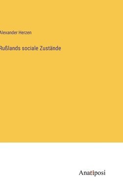 bokomslag Rußlands sociale Zustände