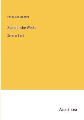 Sämmtliche Werke: Zehnter Band 1