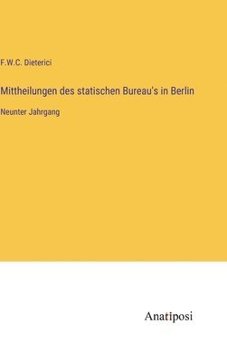 bokomslag Mittheilungen des statischen Bureau's in Berlin