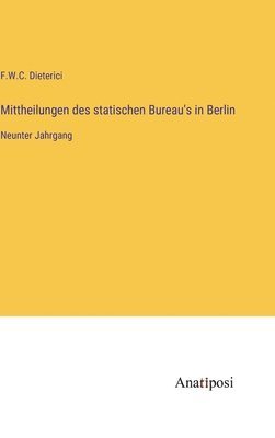 bokomslag Mittheilungen des statischen Bureau's in Berlin