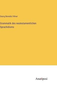 bokomslag Grammatik des neutestamentlichen Sprachidioms