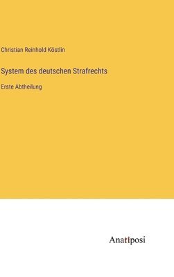 bokomslag System des deutschen Strafrechts