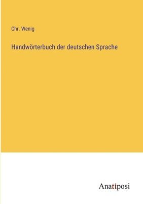 bokomslag Handwörterbuch der deutschen Sprache