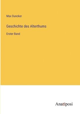 Geschichte des Alterthums 1