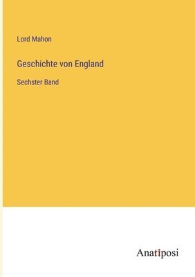 bokomslag Geschichte von England