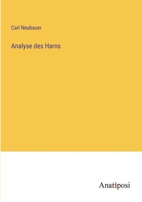 Analyse des Harns 1