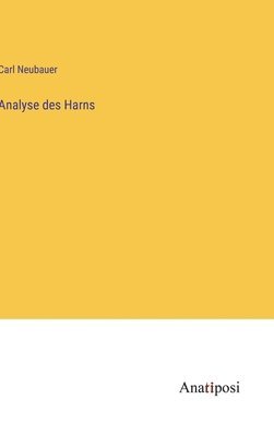 Analyse des Harns 1