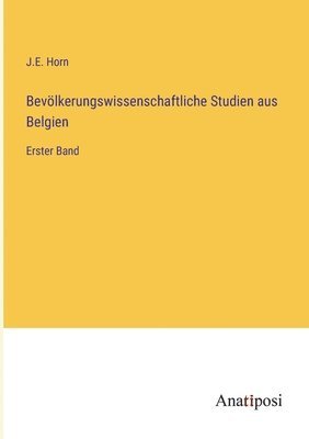bokomslag Bevölkerungswissenschaftliche Studien aus Belgien