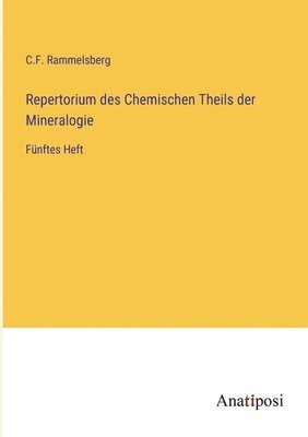 bokomslag Repertorium des Chemischen Theils der Mineralogie