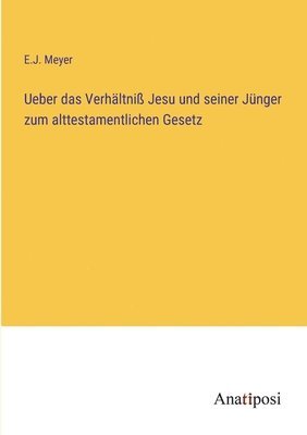 bokomslag Ueber das Verhältniß Jesu und seiner Jünger zum alttestamentlichen Gesetz