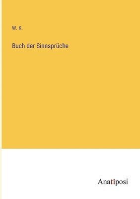 bokomslag Buch der Sinnsprche